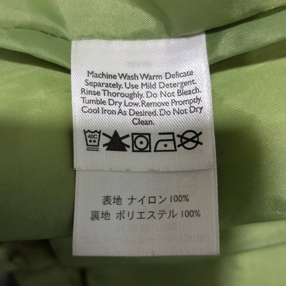 Eddie Bauer WeatherEdge Lime Green Hooded Zip Up Raincoat Womens Size XL - Picture 11 of 12